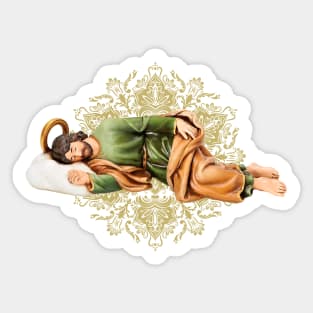 Saint Joseph sleeping Sticker